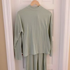 Nasty Gal Mint Green Pajama Set